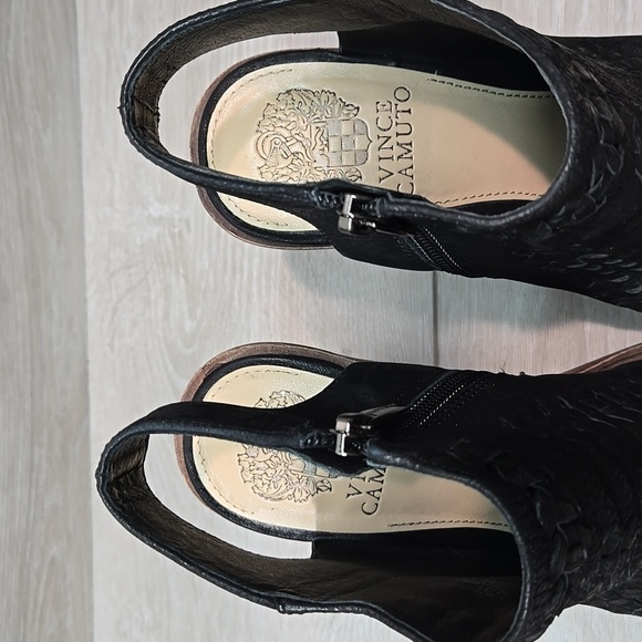 Vince Camuto Women Katri Ankle Leather Open Toe Heels Shoes Boots Sz 7M - Picture 4 of 12